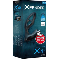 Масажер простати розмір М, XPANDER X4+ rechargeable PowerRocket, чорний, 10.5 см