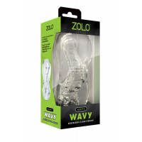 Мастурбатор прозрачный ZOLO GRIPZ WAVY
