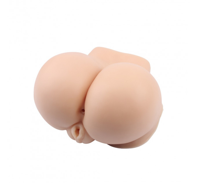 Мастурбатор полуторс с вибрацией киберкожа Chisa Man Q Tori's Plump Ass With Vag, телесный