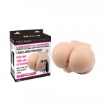 Мастурбатор полуторс с вибрацией киберкожа Chisa Man Q Tori's Plump Ass With Vag, телесный