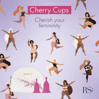 Менструальные чаши Rianne S Femcare Cherry Cup 2 шт, в косметичке, розовые