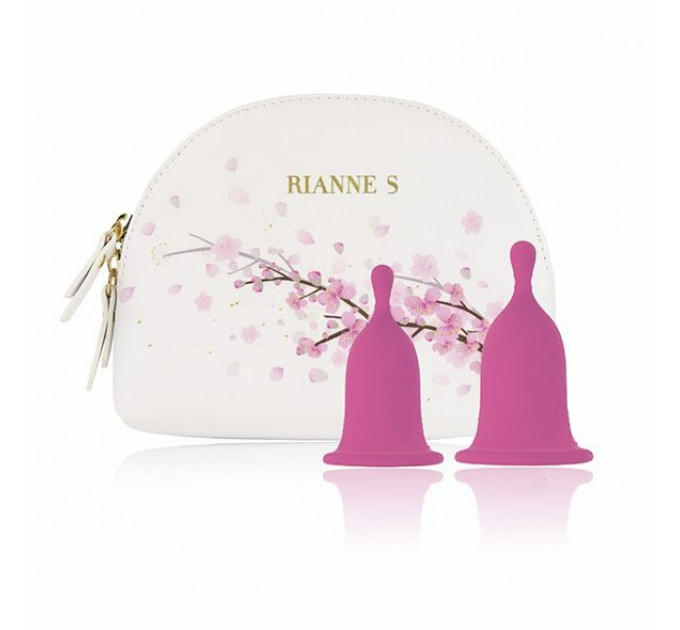 Менструальні чаші Rianne S Femcare Cherry Cup 2шт, в косметичці, рожев