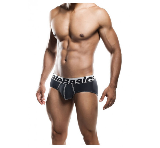 Мужские трусы MaleBasics Microfiber Brief из микрофибры, серые, S