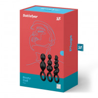 Набір анальних ланцюжків Satisfyer Booty Call set of 3 чорний