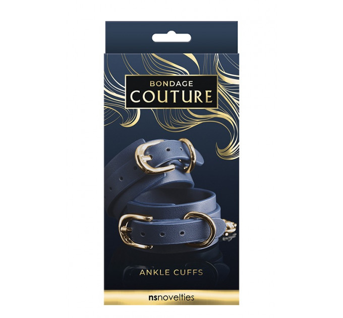 Наручники BONDAGE COUTURE ANKLE CUFF BLUE