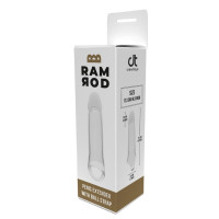 Насадка на пеніс Dreamtoys Ramrod з кільцем для мошонки, прозора