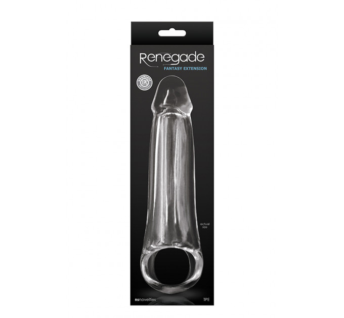 Насадка на пенис RENEGADE FANTASY EXTENSION LG CLEAR