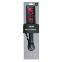 Паддл с надписью Bitch от Easy Toys, черный с красным, 33 см