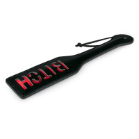 Паддл с надписью Bitch от Easy Toys, черный с красным, 33 см