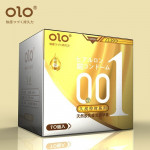 Презервативы OLO 001 с крупными пупырками и гиалуроновой кислотой (цена за 10 шт./упаковка) золото