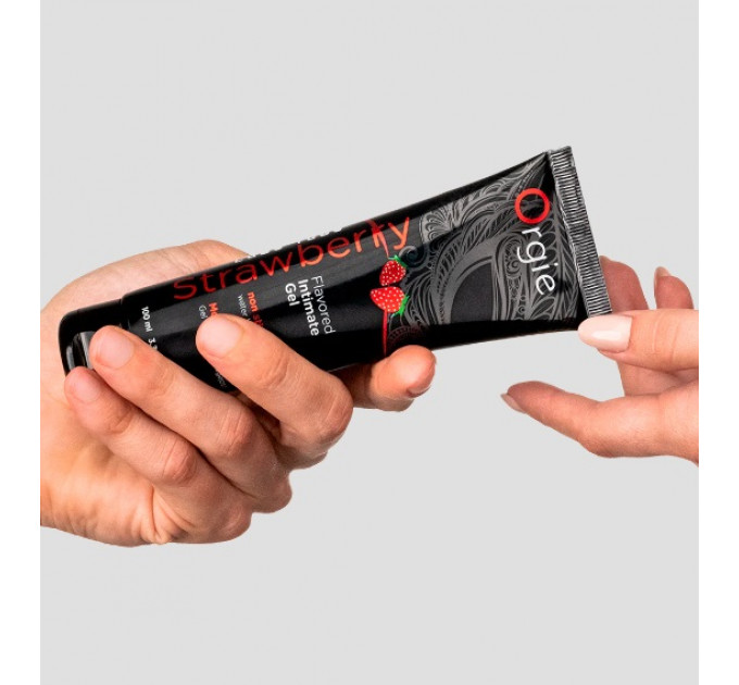 Їстівний лубрикант "LUBE TUBE" - полуниця, 100 мл Orgie
