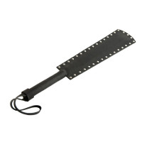 Шлепалка тверда зі шкіри Candy Hero Paddle4 ручна робота, чорна