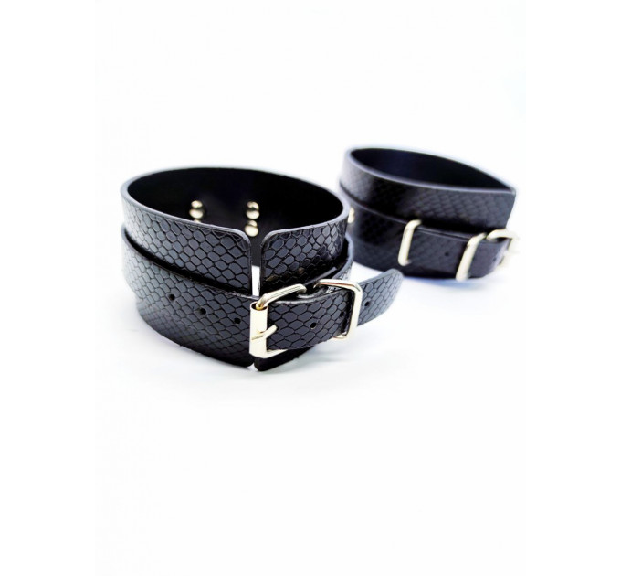 Система фиксации DS Fetish Ankle and hand cuff black