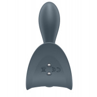 Тонкая, каплевидная пробка Satisfyer Booty Absolute Beginners 2 с вибрацией, серая