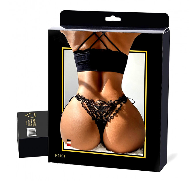 Трусики з гіпюром позаду StarNight з бантиками з боків, білі, S