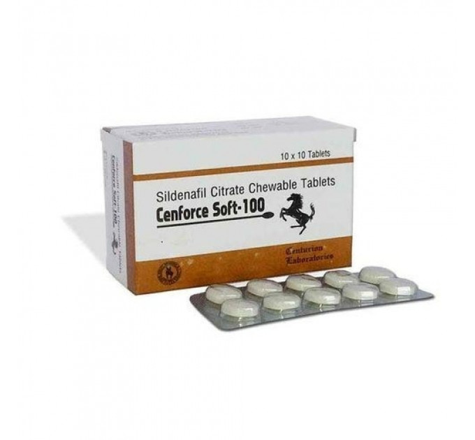Возбуждающие таблетки CENFORCE SOFT 100 мг (цена за пластину 10 таблеток)