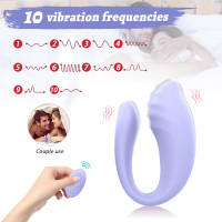 Вібратор для пар Every Night Toys Cosima з дистанційним керуванням, лавандовий, 10 режимів