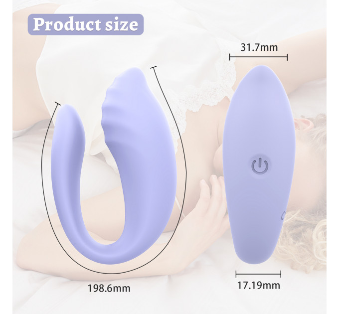 Вібратор для пар Every Night Toys Cosima з дистанційним керуванням, лавандовий, 10 режимів
