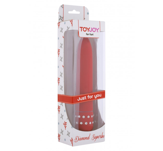 Вибратор для точки G Diamond Superbe Vibe красный Toy Joy