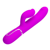 Вибратор-кролик PRETTY LOVE Gigiс со стимулятором язычком, розовый, 22.8 х 3.4 см