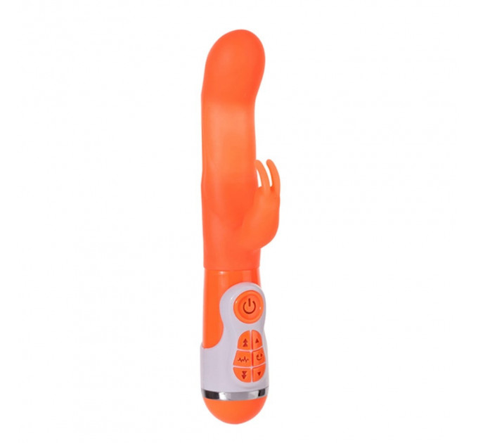 Вібратор-кролик з бусинами, що обертаються NMC INSTYLE DUO VIBRATOR, помаранчевий