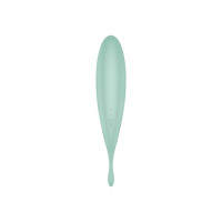 Вибратор с волновой стимуляцией Satisfyer Twirling Pro с приложением, мятный