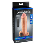 Вібронасадка на член, що подовжує +5 см Pipedream FX Vibr Real Feel 2, тілесна, 16.5 х 4.5 см