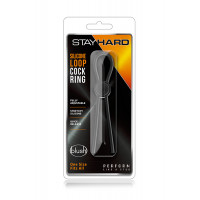 Регулируемое эрекционное кольцо STAY HARD SILICONE LOOP BLACK