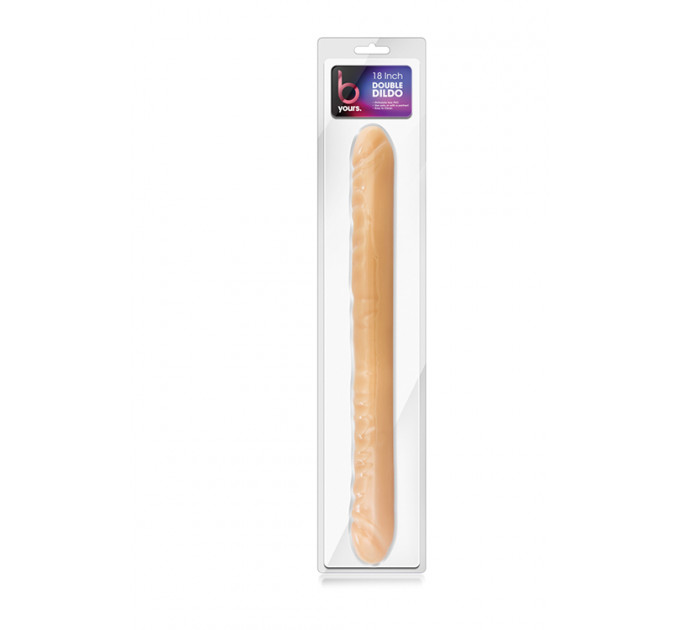 T330743 подвійний фалоімітатор B YOURS 18inch DOUBLE DILDO BEIGE