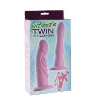 Страпон с двумя фаллоимитаторами ULTIMATE TWIN STRAP-ON