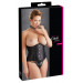Корсет Cottelli Curves Underbust на крючках и шнуровке, черный, 2XL