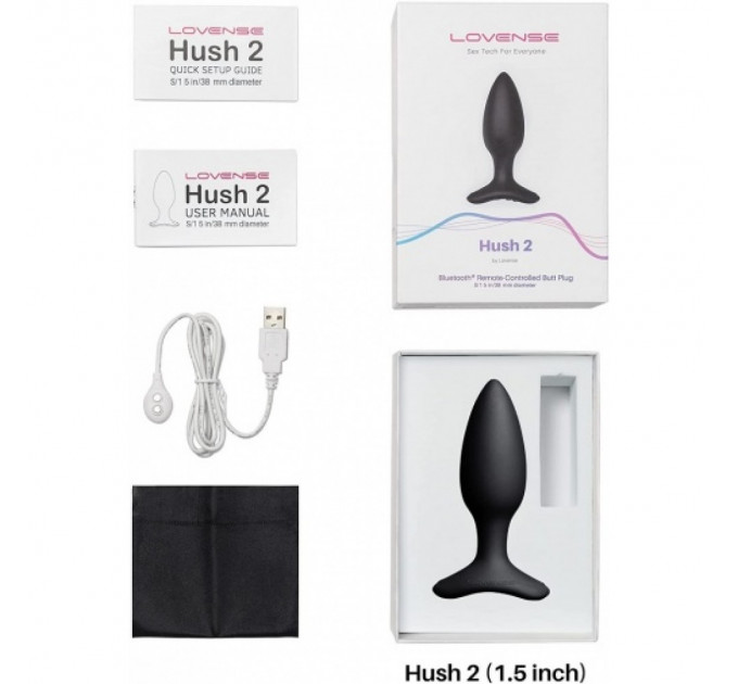 Анальна пробка Смарт Lovense Hush 2