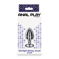 Анальная пробка маленькая металлическая Starlight Booty Jewel Toy Joy