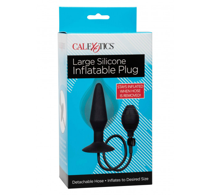 Анальная пробка с накачкой L CalExotics Silicone Inflatable Plug, 14 x 1.7–3.9 см