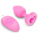 Анальная пробка с вибрацией и пультом управления B-Vibe Vibrating Heart Plug S/M Pink