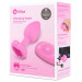 Анальная пробка с вибрацией и пультом управления B-Vibe Vibrating Heart Plug S/M Pink