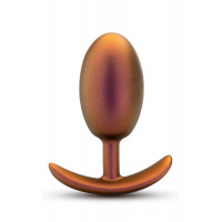 Анальная пробка со смещенным центром тяжести Anal Adventure Blush, силиконовая, розовое золото