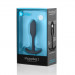 Анальная пробка со смещенным центром тяжести, S, B-vibe Snug Plug 1 черная, 8.6 х 2.2 см