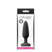 Анальная пробка силикон NS Novelties COLOURS PLEASURES SMALL PLUG BLACK