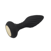 Анальна пробка з кульками на пульті Chisa Frisky Beaded Plug, чорний