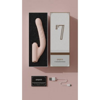 Безконтактний вібратор-стимулятор з фрикціями Qingnan No.7 Thrusting with Suction Flesh Pink
