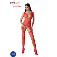 Ажурний бодістокінг з відкритим доступом Passion BS099 red