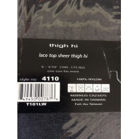 Чулки с кружевными коронками Music Legs, черные, One Size