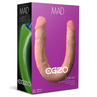 Двухсторонний фаллоимитатор EGZO MAD Ciberskin "FLEX&FIX" 46 см*4,5 см