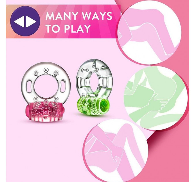 Ерекційне віброкільце PLAY WITH ME AROUSER VIBRATING C-RING GREEN
