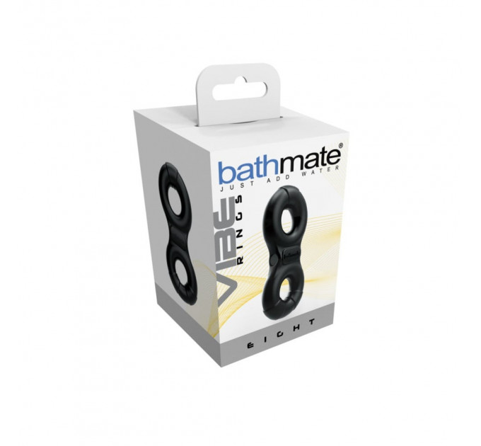 Ерекційне кільце на пеніс та мошонку Bathmate Vibe Ring-Eight чорне