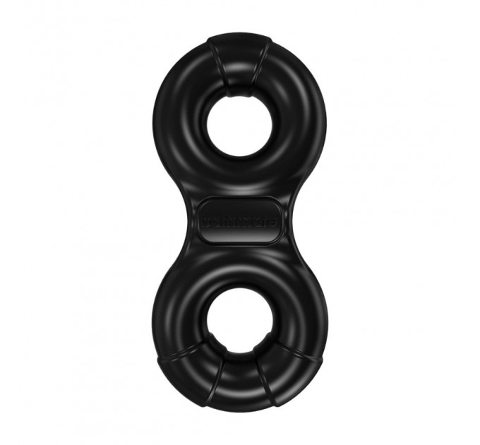 Ерекційне кільце на пеніс та мошонку Bathmate Vibe Ring-Eight чорне