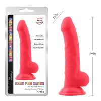 Фаллоимитатор Chisa Delux Pure Nature на присоске, красный