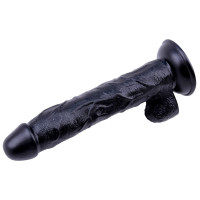 Фалоімітатор з яєчками на присосці Chisa Black Mont Chisa, 25 см
