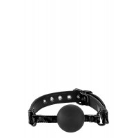Кляп NS Novelties SINFUL SOFT SILICONE GAG BLACK